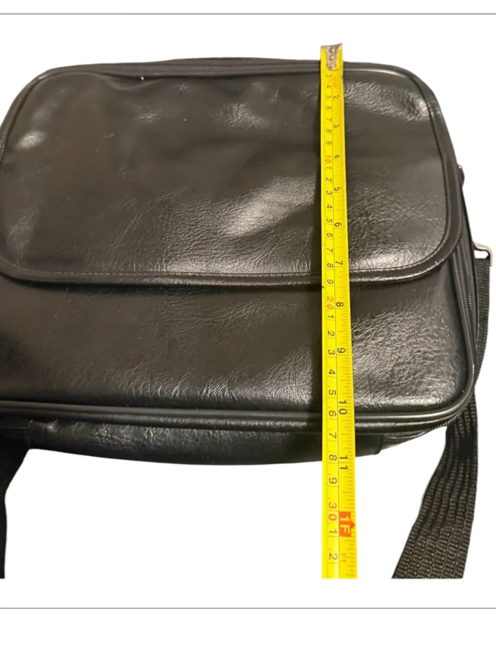 Men's Black Leather Crossbody Bag